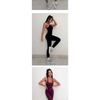 Mono de alta elasticidad para mujer, mameluco de yoga suave y transpirable con almohadillas, ropa deportiva para saltar - details 2