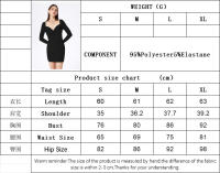 Vestido de cuello cuadrado de mujer con falda corta de cintura alta - details 0