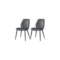 Juego de 2 Sillas de Comedor Silla Acolchada con Respaldo Alto Patas de Madera Silla de Tela para Comedor Cocina - details 9