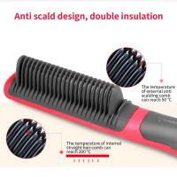 NEW Hair Straightener Men Beard Comb Ceramic Hair Comb Straighteners Brush for Men - details 4
