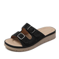 Zapatos de sandalia de suela gruesa de moda con sensación de caca, adecuados para uso al aire libre en verano. Nuevo - details 1
