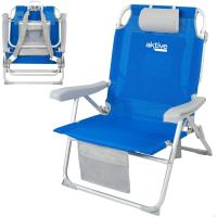 Silla Plegable Portátil 5 Posiciones Reclinables Incluye Cojín 1 Bolso - details 0