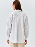 Camisa Para Mujer De Algodón Oversize En Colores Caramelo Con Mangas Largas Estilo Casual Verde Sólido Blusa De Moda 2024 - details 12