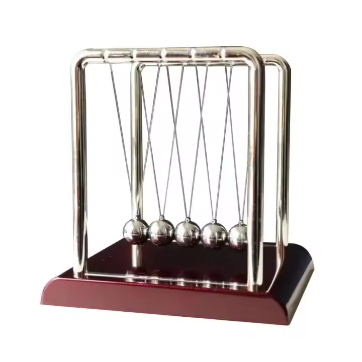 Adorno de ración de escritorio, escritorio ejecutivo, juego de juguetes de física educativa, cuna, péndulo de Metal, oficina para ciencia - 1