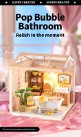 Robotime Rolife DIY Kit de casa de muñecas en miniatura, Kits de construcción de la serie Home Garden con LED, regalos de Navidad para adultos, comedor cálido - details 11