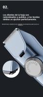 Maquinilla de Pelo Eléctrica Silenciosa Impermeable Integral para Hombres De Empuje para Depilación - details 5