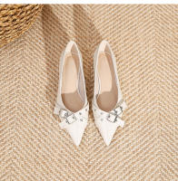 Nueva hebilla de cinturón, boca poco profunda, zapatos individuales de suela plana, zapatos casuales - details 25