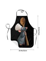 Delantal de Ratatouille Remy para hombre y mujer, babero de cocina para hornear, cocinar, cocinar, pintar - details 4