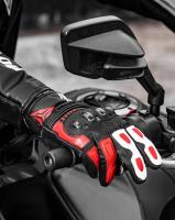 Guantes de moto para hombre, guantes de cuero con dedos completos para ciclismo y carreras, transpirables, Motowolf - details 7