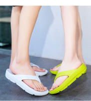 Pareja Casual Versátil Premium Simple Fondo Grueso Alto Elástico Chanclas Zapatillas Playa - details 16
