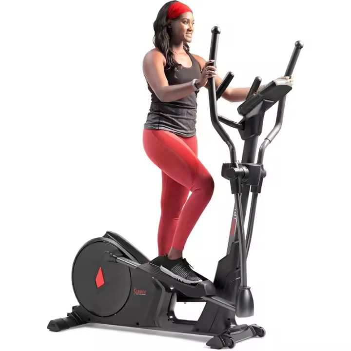 Sunny Health & Fiess - Entrenador elíptico electromagnético programable de 16 ejercicios, equipo cardiovascular de cuerpo completo con 24 - 1