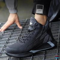 Zapatillas A Prueba de Punturas Zapatos de Trabajo Ligeros, Botas de Seguridad Antichoque con Punta de Acero, Zapatos Destacables - details 5