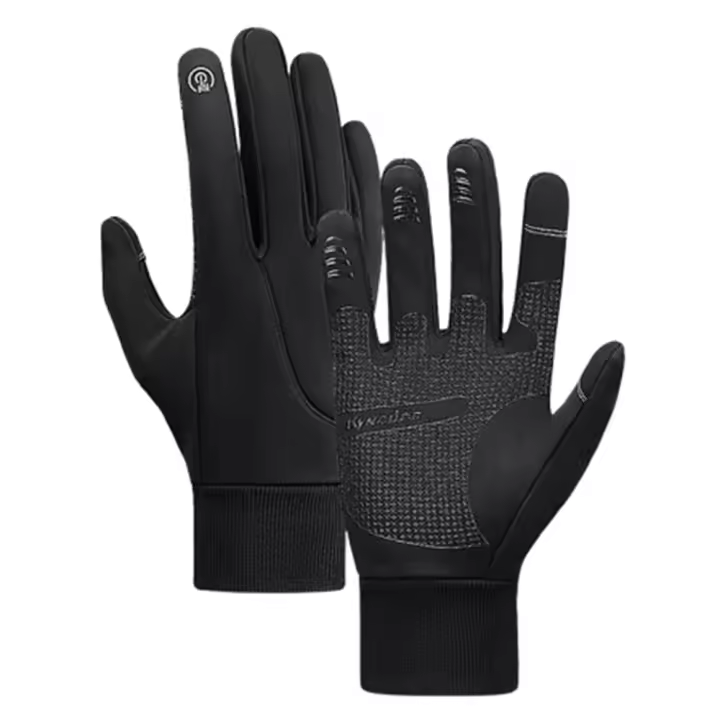Guantes cálidos de invierno antideslizantes, impermeables, con pantalla táctil, para bicicleta, térmicos, gruesos, para conducción al aire libre, hombres y mujeres - 1