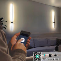 Lámpara de Pared Moderna LED PARKSON Luces Interiores para Sala de Estar Baño Dormitorio Decoración Dorada Iluminación Céng 85-265V 60cm 80cm 100cm Material Metal - details 2