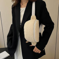 Cintura de felpa de invierno para mujer, bolso de cinturón para teléfono de estilo de diseñador de hombro informal Unisex - details 7