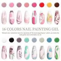 ROSALIND-esmalte en Gel para uñas, barniz semipermanente UV con purpurina, herramienta para dibujo artístico, capa superior, 5ml - details 2