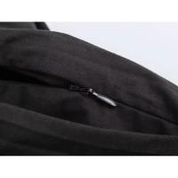 BUNO-2024 Otoño/Invierno francés minimalista Pu cuero empalme A-line falda Retro elegante Midi falda de media longitud Mujer - details 6
