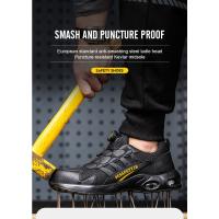 Zapatos De Seguridad Para Hombre Con Botones Giratorios Y Punta De Acero Indestructibles Antipinchazos Y Con Almohadilla De Aire Botas De Trabajo Con Suela De Goma Material De Tela Y Algodón - details 9
