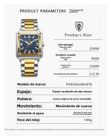 Reloj de hombre luminoso, impermeable, de marca suiza, nuevo reloj de cuarzo de moda. - details 0