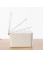 Caja de Almacenamiento de Papel Higiénico Caja Rectangular de Plástico para Almacenamiento en Hogar y Oficina A Prueba de Polvo, Pilaable - details 12