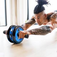 Rueda de Rodillo Abdominal Sin Ruido con Alfombra para Rodilla Equipo de Gimnasio para Entrenador de Músculo Ejercicio Patrón de Neumático C2N0 - details 3
