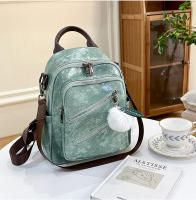 Mochila retro de cuero para mujer, mochila informal, pequeña, de viaje, Vintage, a la moda - details 5