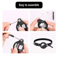 Collar para gato ajustable reflectante Breakaway con soporte para AirTag y campana – Collar de seguridad impermeable para gatitos/adultos - details 3