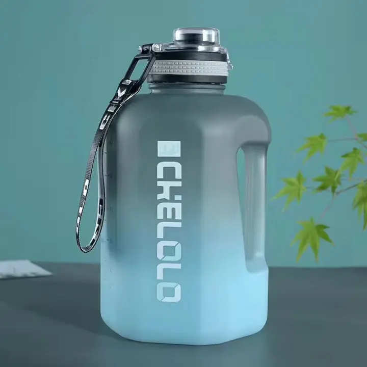 Taza de agua de gran capacidad ton ton barril resistente a altas temperaturas fitness deportes hervidor cubierta elástica paja Dunton taza verano gran vientre taza - 1