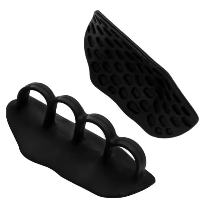 Entrenador de dedos para entrenamiento funcional, protección para manos, empuñaduras de palma, agarre para gimnasia, agarre grueso de silicona para levantamiento de pesas, hombres y mujeres - 1