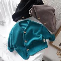 Moda coreana abrigo para niños cárdigan de manga larga otoño bebés niñas algodón Casual Top abrigos chaqueta primavera - details 6