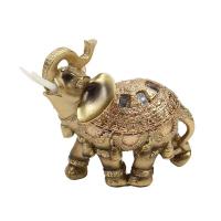 Estatua dorada de la suerte, estatuilla de riqueza, regalo, decoración del hogar, escultura de elefante Feng Shui - details 12