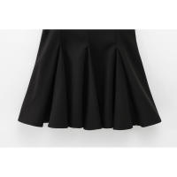 Elegante Vestido de Fiesta de Noche de Primavera BUNO Hembra Ancha Ondulada, Lazo, Color Sólido, Sin Mangas, Cuello Redondo - details 42