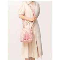 Bolso bandolera de lona para mujer, estilo étnico, bohemio con borlas - details 16