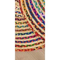 Alfombra de algodón Multicolor - 183x123 cm Alfombras de Piso rectangulares Grandes Coloridas Hechas a Mano de para decoración de Sala de Estar y Dormitorio - details 11