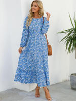 Vestido largo playero de verano para mujer, casual, elegante, de manga larga y corte en A. - details 20