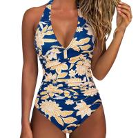 Circy Traje de Baño de Un Pie sin Espalda con Estampado de Leopardo Bikini de Encaje para Mujeres - details 23