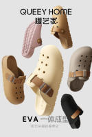 Zuecos de suela gruesa para exteriores para hombre, novedad de verano, estilo cómodo, punta cerrada, EVA, cómodas sandalias para parejas en casa para mujer - details 0
