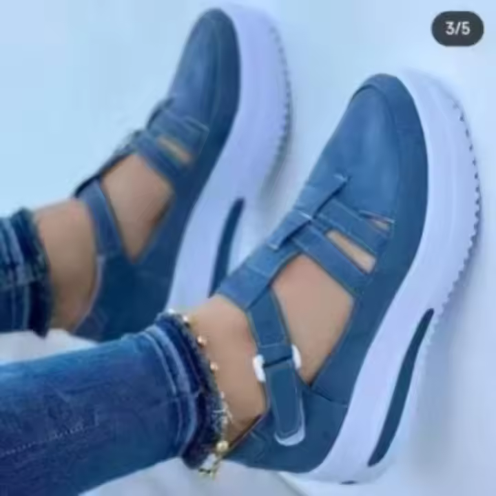 Zapatillas Deportivas para Mujer 2023 Verano Nuevo Malla Transpirable Diseño de Cuña Casual Talla Grande 43 Antideslizante Aptas para Mujer - 1