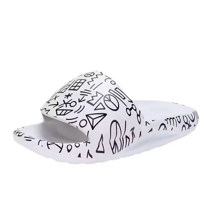 Diseño de moda creativo 2021 Zapatillas de color Diapositivas de dibujos animados para hombres y mujeres - 1
