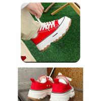 Zapatos De Lona Con Plataforma, Nuevos Zapatos De Aumento Para Niños, Zapatos De Tablero Casuales Negros - details 4