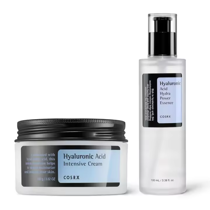 COSRX Flooding Routine: ácido hialurónico + esencia, crema hidratante de arroz y esencia para hidratar la piel sensible y seca, para todos - 1