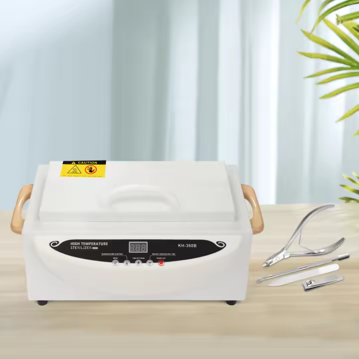 Esterilizador de aire caliente para estudio de uñas, 500W, desinfección, cosmético, 0-250 °C - 1
