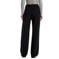 Vaqueros de pierna recta de cintura alta para mujer, pantalones vaqueros rasgados elegantes y elegantes, nd 2025 - details 10