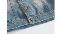 Chaqueta de Denim para Hombres Primavera-Otoño Moda Callejera de Algodón Estilo Biker Retro - details 8