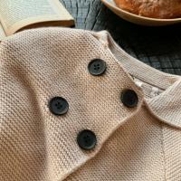 Ropa de punto para niños pequeños, suéter y pantalones de Color sólido, conjuntos de ropa de bebé, 2 piezas, Primavera - details 4