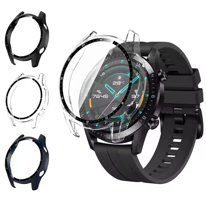 Protector de Pantalla de Vidrio Templado para Huawei Watch GT2 46mm Cubierta Completa - 1
