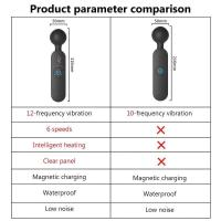 Embalaje privado SEXY AV Vibrador Smart Heating Magic Wand 72 modos Pantalla digital G-Spot Clitoris Estimulador Juguetes sexuales para masturbador femenino - details 20