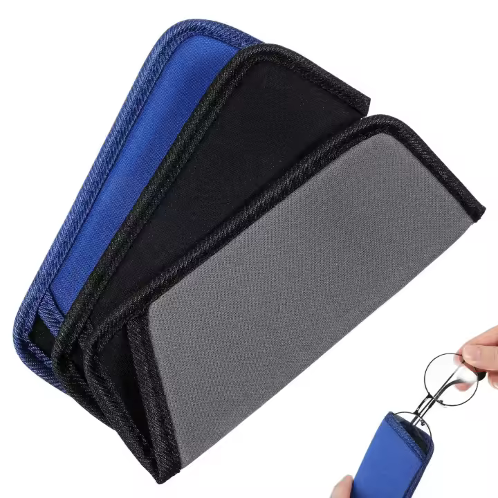 Bolsa delgada para gafas, bolsa suave para gafas, soporte protector para gafas de sol, fundas portátiles para gafas, accesorios, 3 uds. - 1
