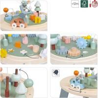 Mesa de Actividades de Madera Sweet Cocoon - Mesa Multiactividades Primera Edad - Habilidades Motoras Finas - Patas Antideslizantes - Pintura al Agua - Certificado FSC - Desde 1 Año, J04402 - details 4