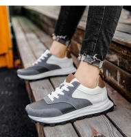 Zapatos Forrest Gump Cuero con Bloques de Color, Zapatos de Papá, Suelas de Plataforma Modernas para Hombre, Zapatos Que se Desván, Zapatos Deportivos Casuales Transpirables - details 14